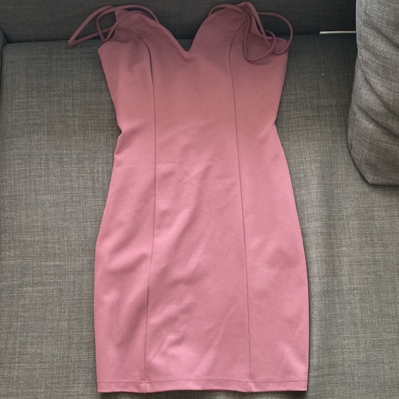 Windsor Mauve Pink Purple Strappy Mini Dress - Picture 2 of 3